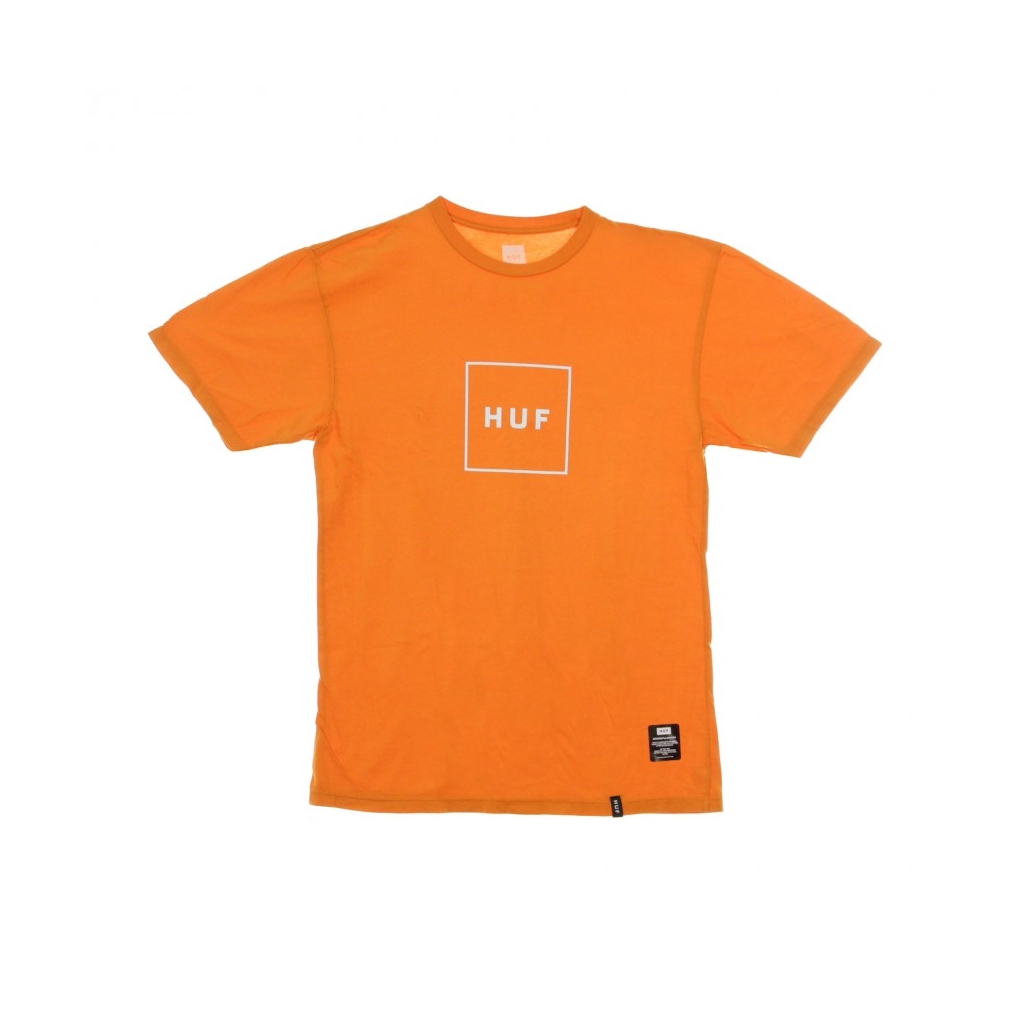 MAGLIETTA ESSENTIALS BOX LOGO RUSSET ORANGE