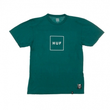 MAGLIETTA ESSENTIALS BOX LOGO QUETZAL GREEN