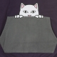FELPA COLLO ALTO PEEKING NERM PURPLE/GREY