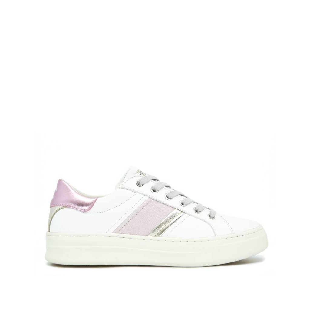 sneakers bianche e rosa