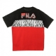 MAGLIETTA PALTI TEE BLACK/TRUE RED/BRIGHT WHITE