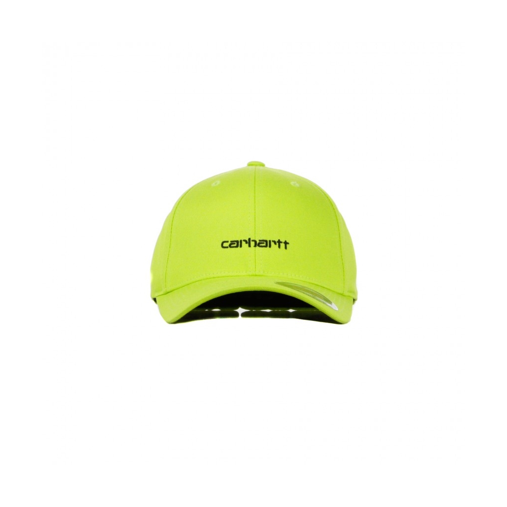 CAPPELLO VISIERA CURVA CHIUSO SCRIPT CAP LIME/BLACK