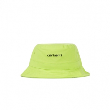 CAPPELLO DA PESCATORE SCRIPT BUCKET HAT LIME/BLACK