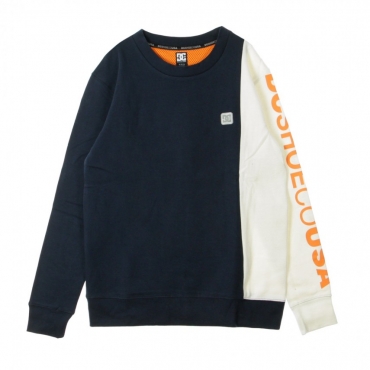 FELPA GIROCOLLO WEPMA CREW NAVY/ORANGE