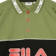 POLO MANICA LUNGA UMED DEEP LICHEN GREEN/BLACK/BRIGHT WHITE