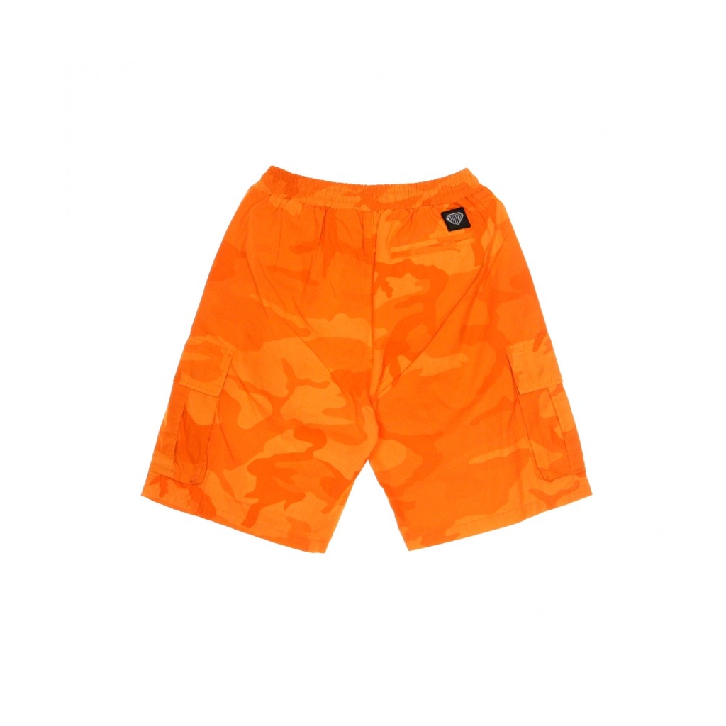 PANTALONE CORTO JOGGER CARGO CAMO SHORTS ORANGE