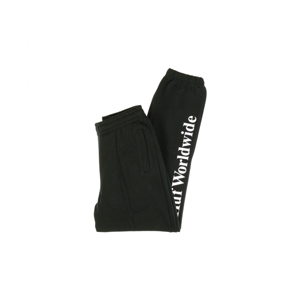 PANTALONE TUTA FELPATO ESSENTIALS FLEECE PANT BLACK