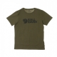 MAGLIETTA FJALLRAVEN LOGO T-SHIRT DARK OLIVE