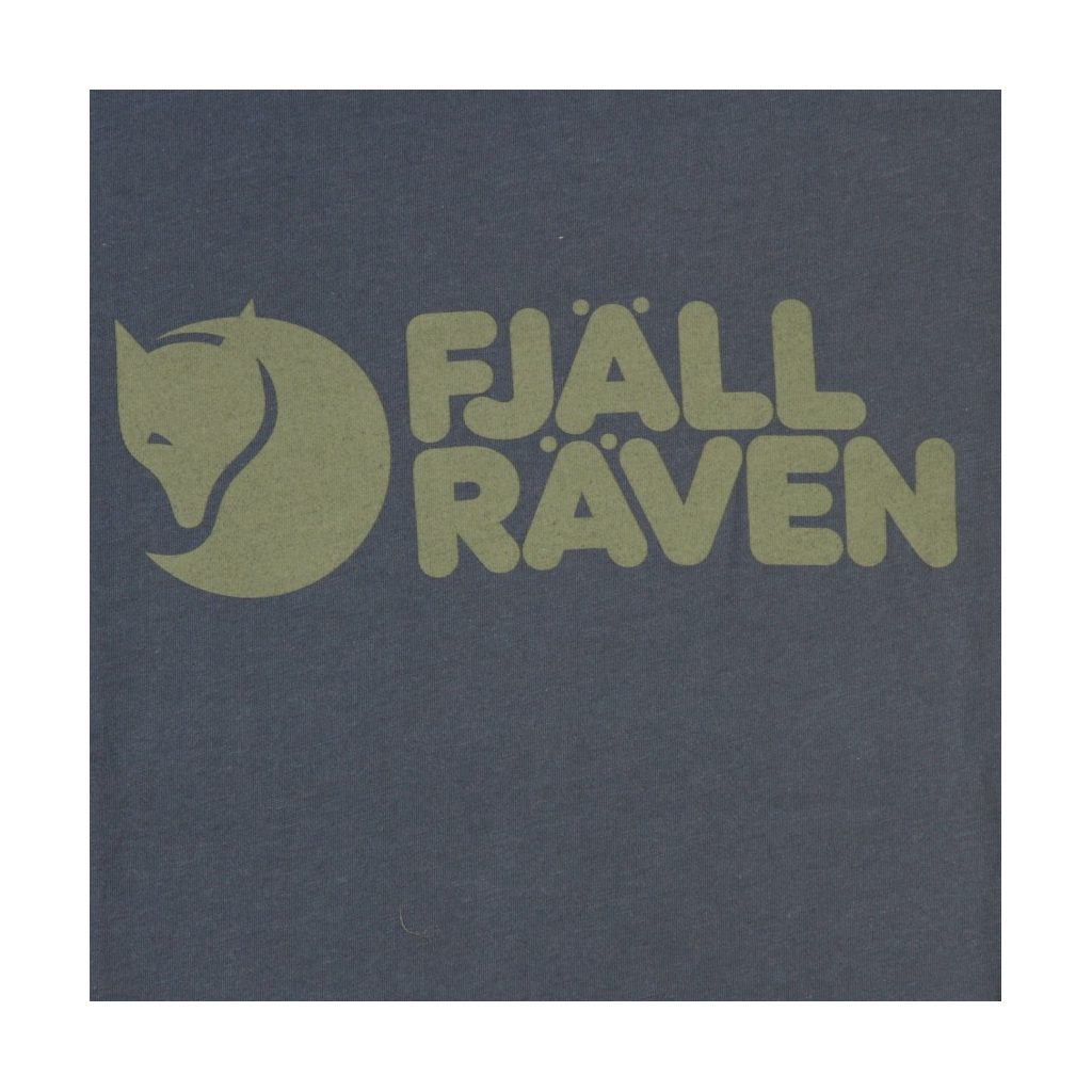 MAGLIETTA FJALLRAVEN LOGO T-SHIRT NAVY