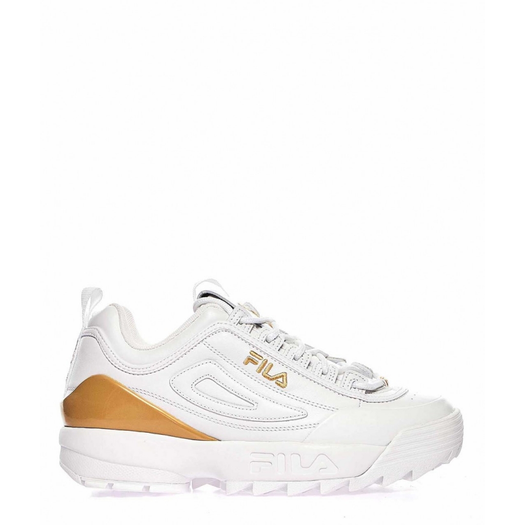 filas chunky white sneakers