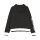 FELPA CAPPUCCIO HOODIE FZ FLC ARCHIVE BLACK/WHITE