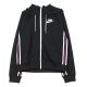 TRACKTOP HOODIE FZ PK BLACK/WHITE