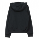 TRACKTOP HOODIE FZ PK BLACK/WHITE