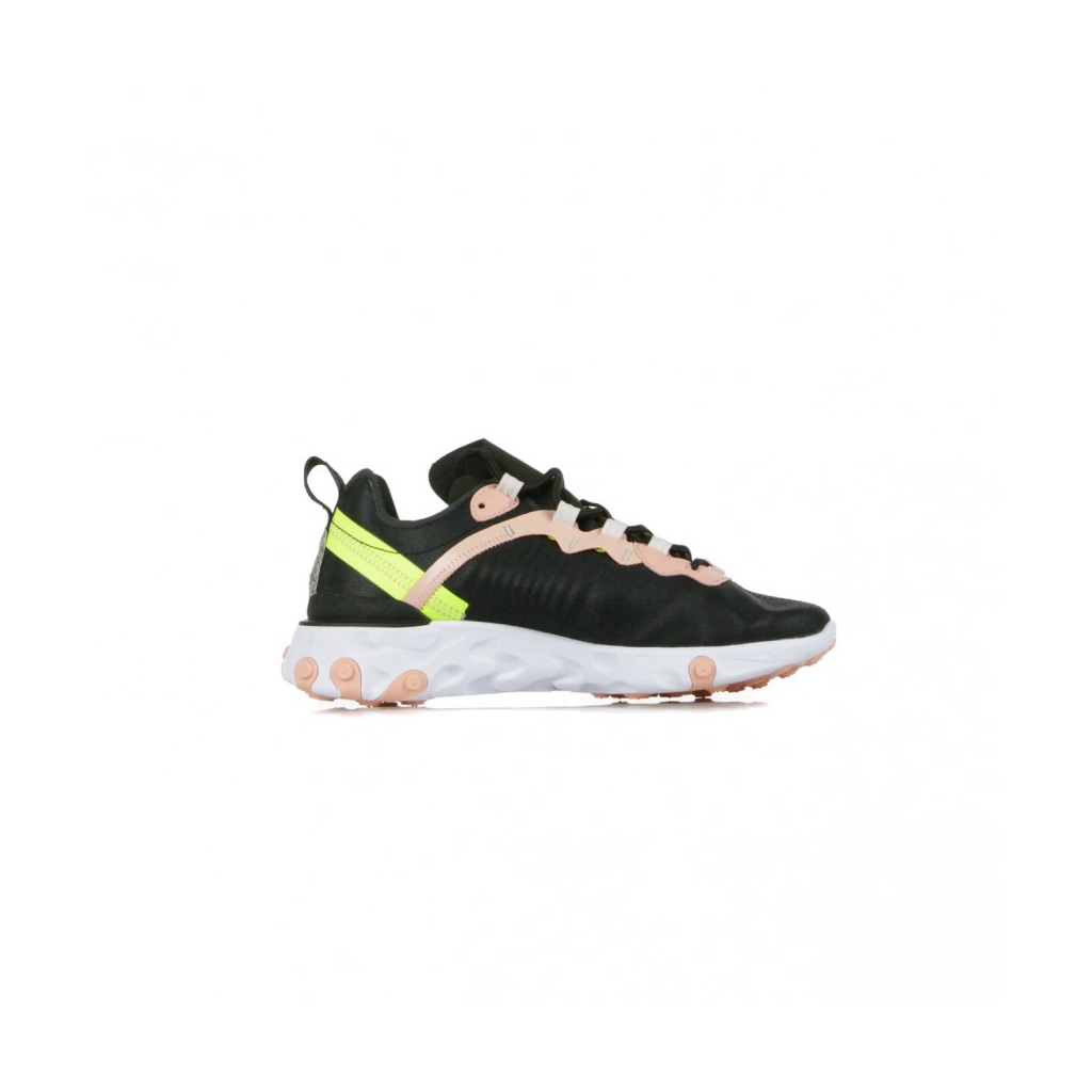 SCARPA BASSA W REACT ELEMENT 55 PREMIUM BLACK/VOLT/CORAL STARDUST