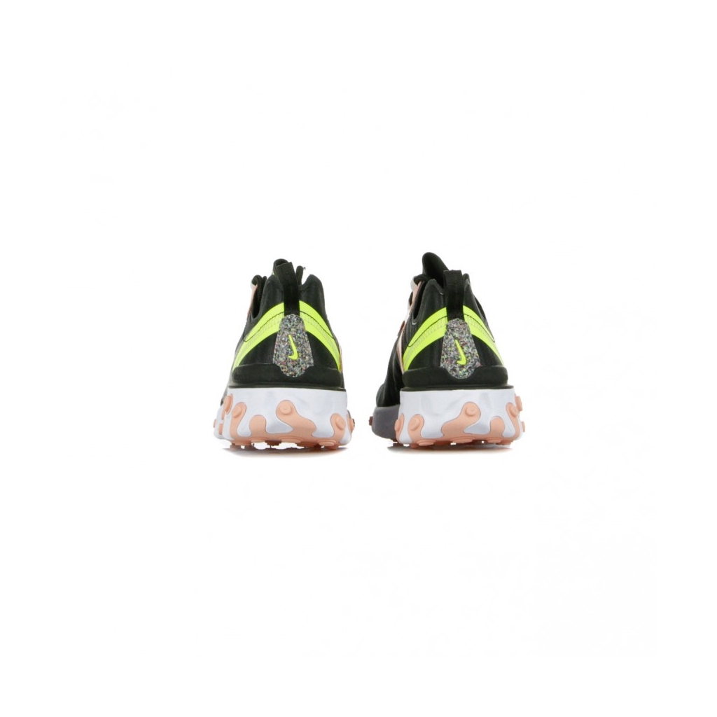 SCARPA BASSA W REACT ELEMENT 55 PREMIUM BLACK/VOLT/CORAL STARDUST