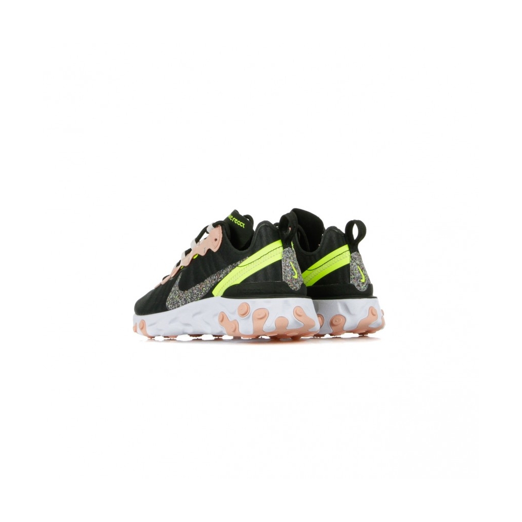 SCARPA BASSA W REACT ELEMENT 55 PREMIUM BLACK/VOLT/CORAL STARDUST