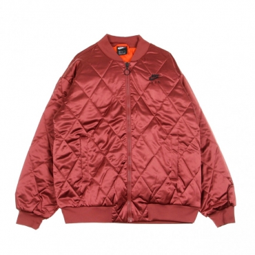 GIUBBOTTO BOMBER W AIR SYNTHETIC FILL JACKET SATIN CEDAR/TEAM ORANGE/BLACK