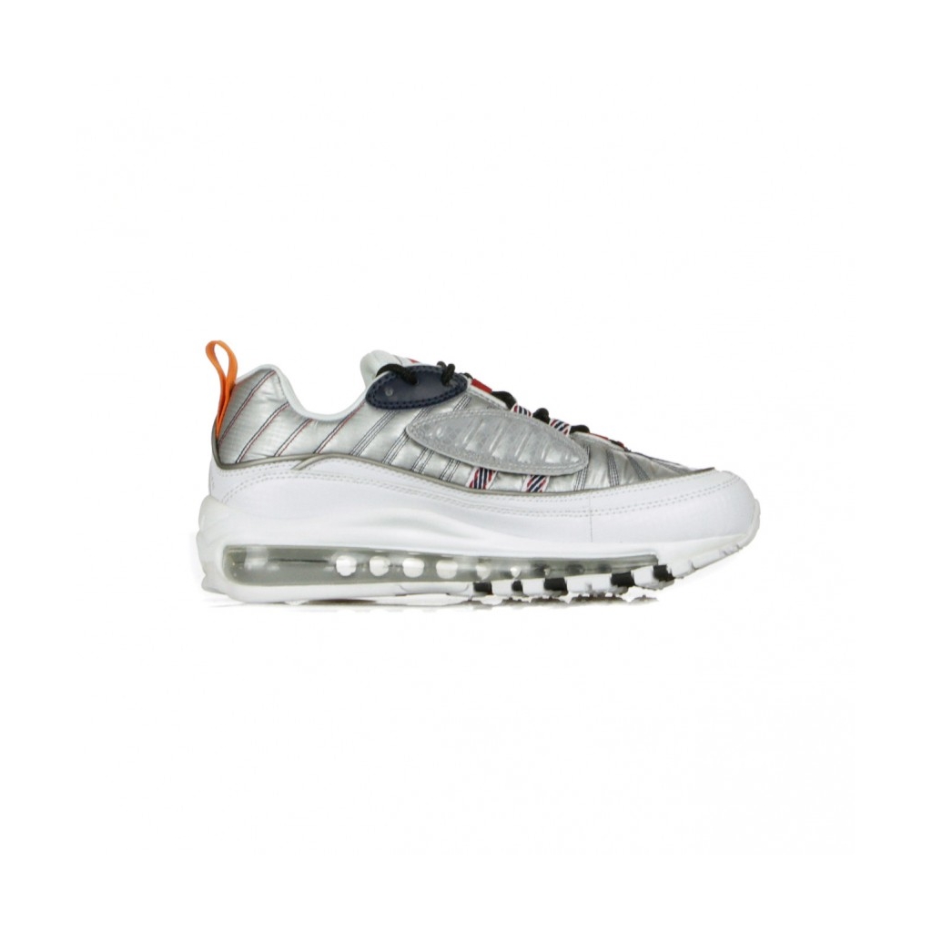 SCARPA BASSA W AIR MAX 98 PREMIUM WHITE/STARFISH/WOLF GREY/GYM RED