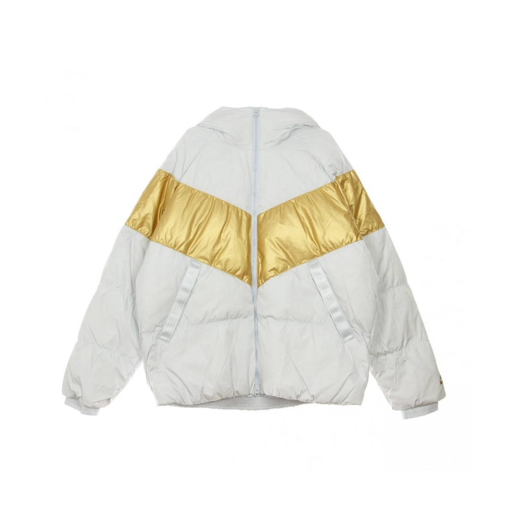 PIUMINO DOWN-FILL JACKET PURE PLATINUM/METALLIC GOLD