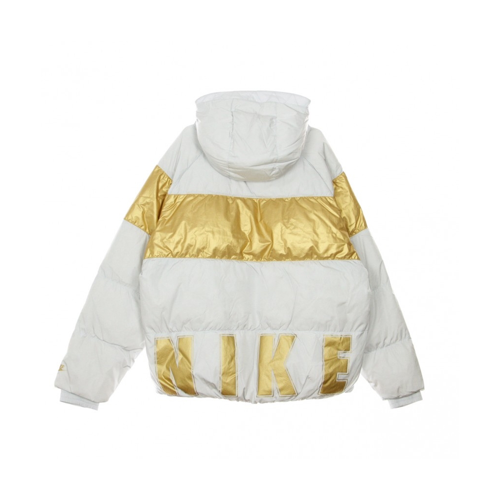 PIUMINO DOWN-FILL JACKET PURE PLATINUM/METALLIC GOLD