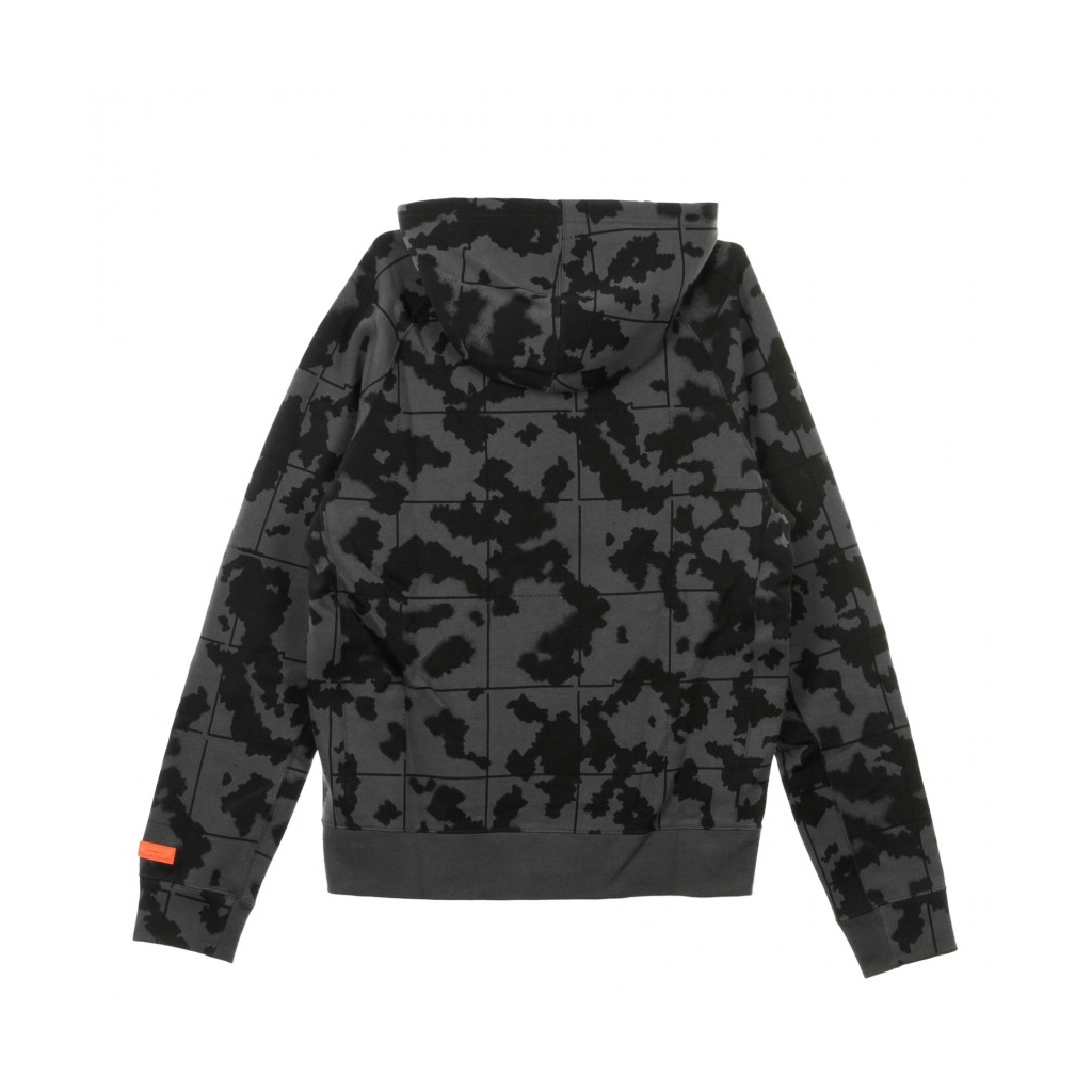 FELPA CAPPUCCIO ZIP LEBRON HOODIE ANTHRACITE/TEAM ORANGE