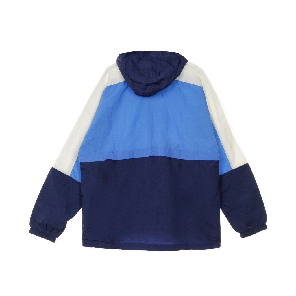 GIACCA A VENTO HOODIE JACKET MIDNIGHT NAVY/PACIFIC BLUE/WHITE