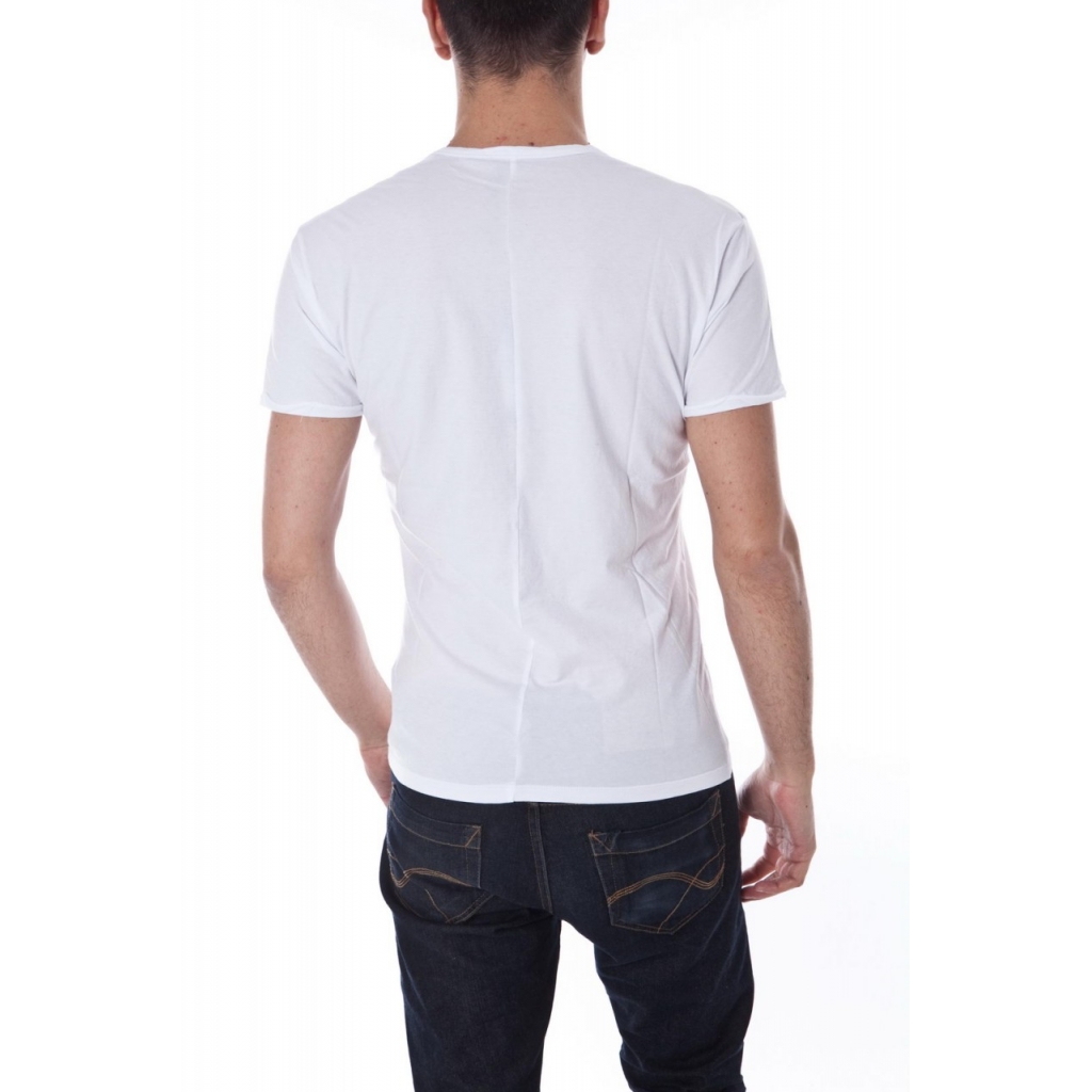 T-SHIRT MAGLIA BANDA USA BIANCO