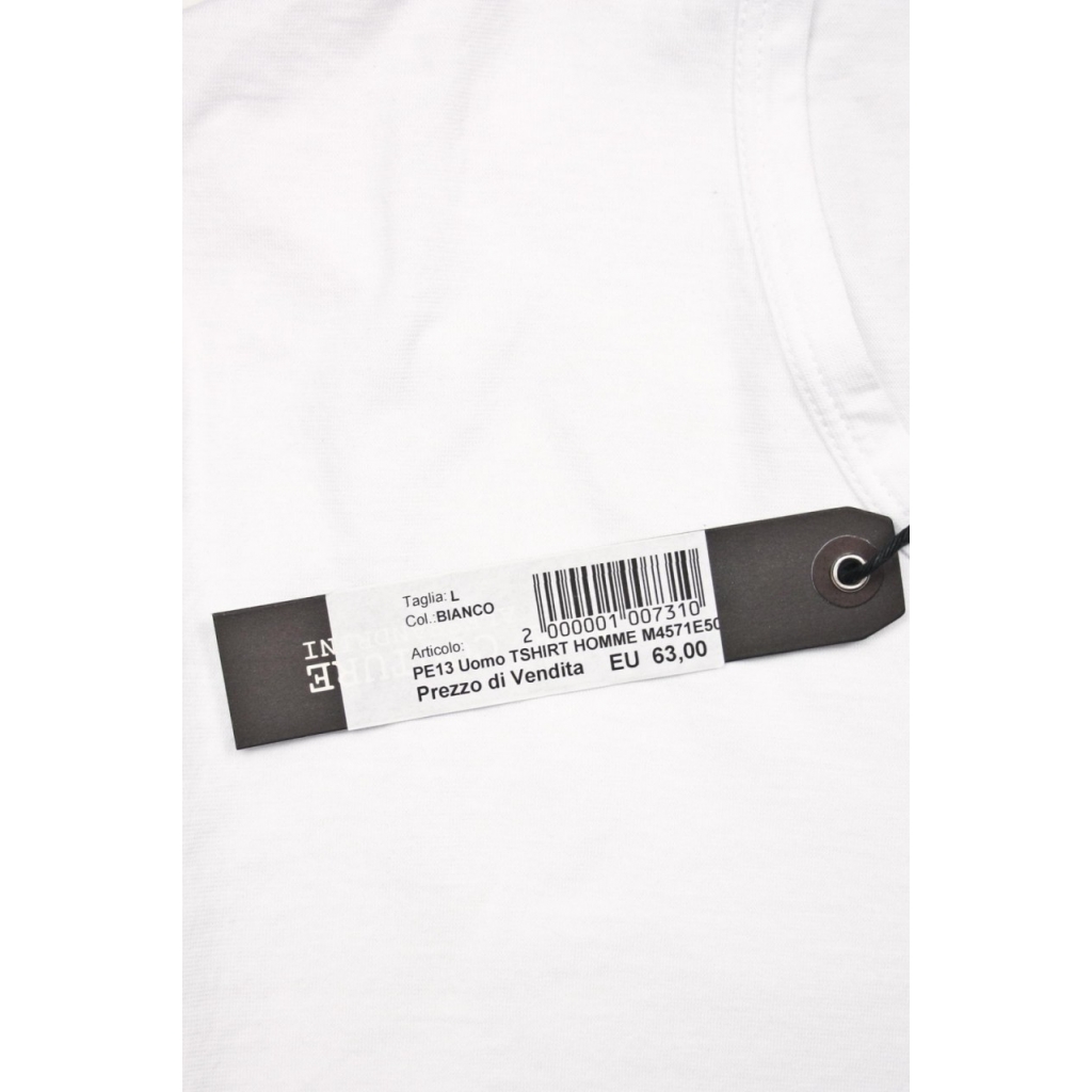 T-SHIRT MAGLIA BANDA USA BIANCO