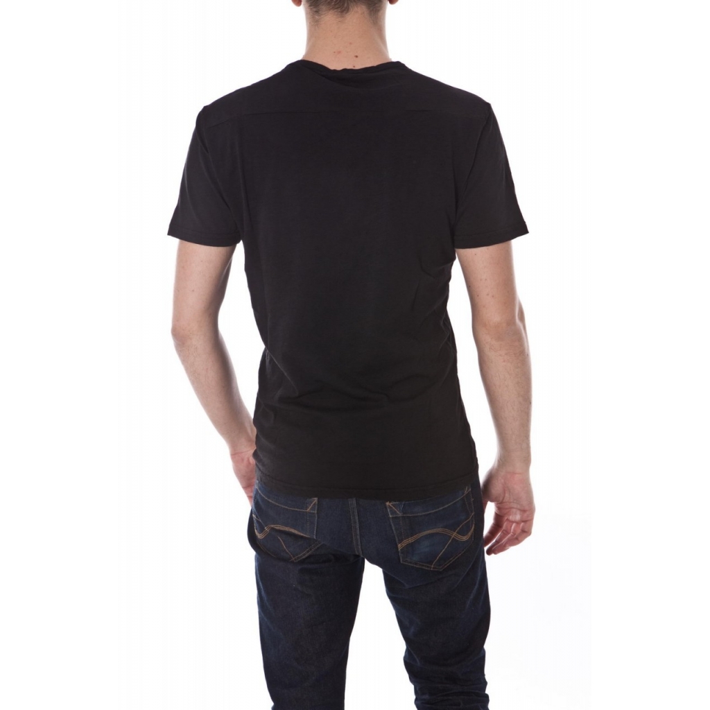 T-SHIRT MAGLIA 22 TASCA ZIP ST NERO