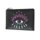 BUSTINA A5 EYE CLUTCH NERO