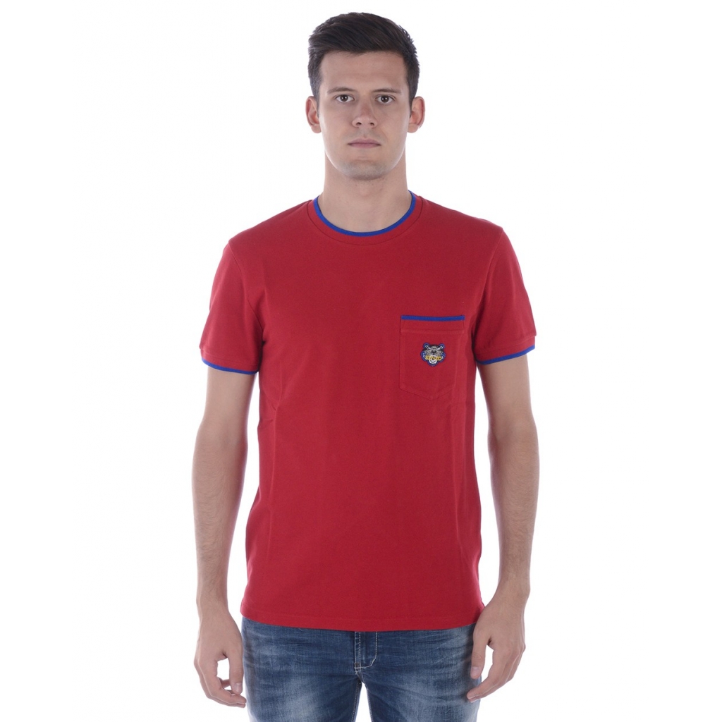 T-SHIRT TIGER POCKET T SHIRT ROSSO