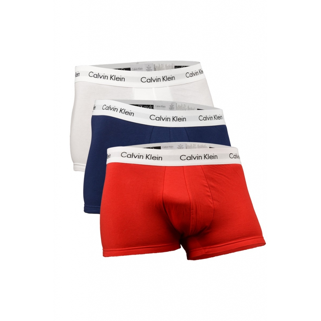 3 BOXER LOW RISE TRUNKS ROSSO