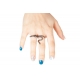 ANELLO ANELLO DOUBLE SNACK ARGENTO