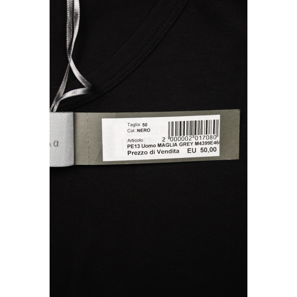 T-SHIRT MAGLIA FILE NERO