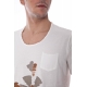 T-SHIRT MAGLIA AFTERNOON ST ECO PANNA