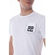 T-SHIRT MAGLIA 22 TASCA ZIP ST BIANCO