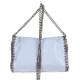 BORSA MINI SHOULDER FALABELLA AZZURRO