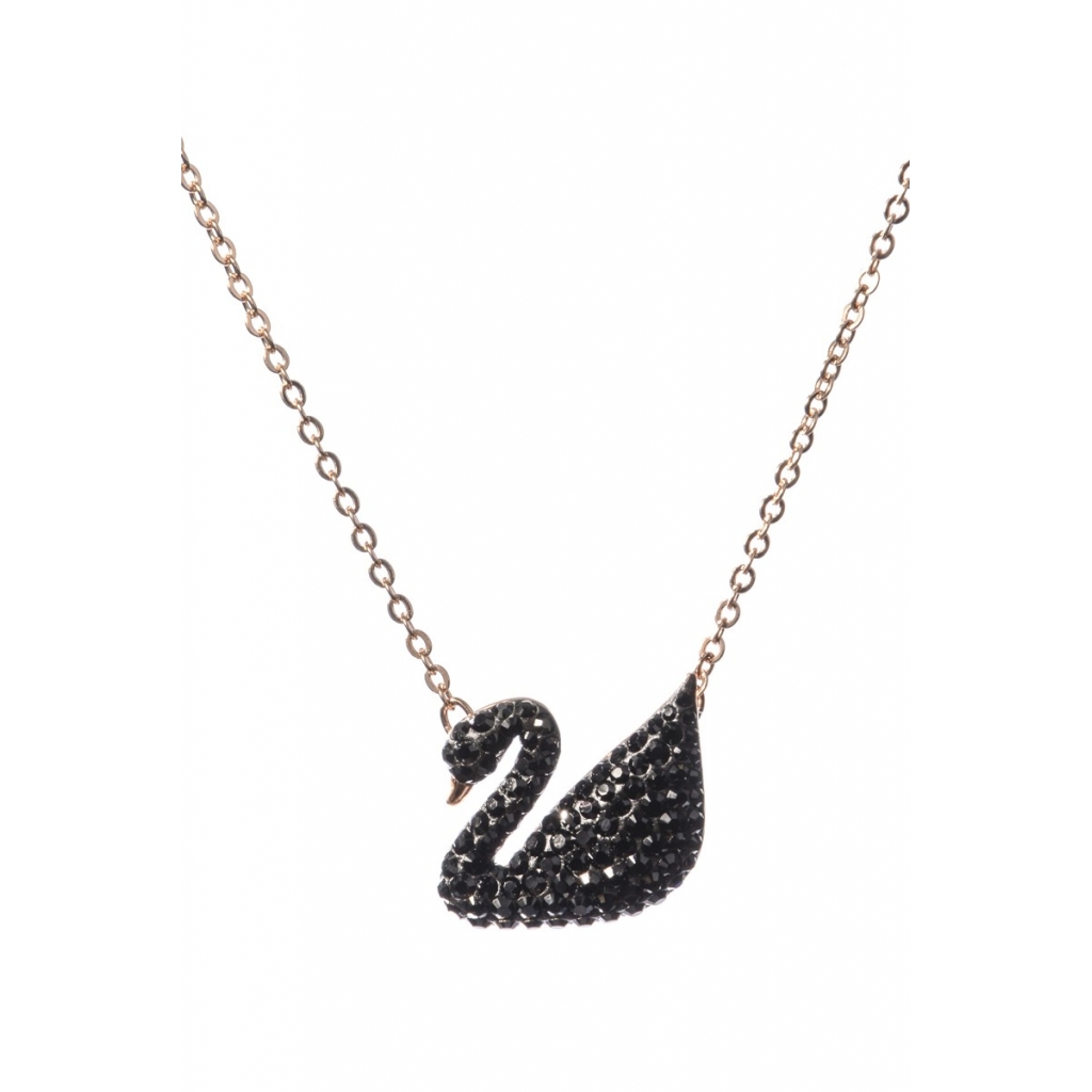 COLLANA ICONIC SWAN NERO