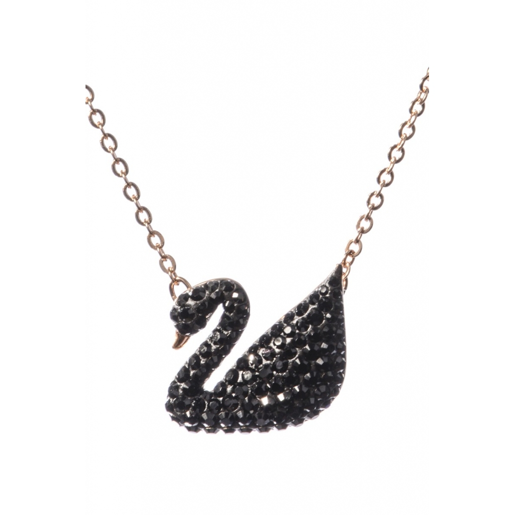 COLLANA ICONIC SWAN NERO