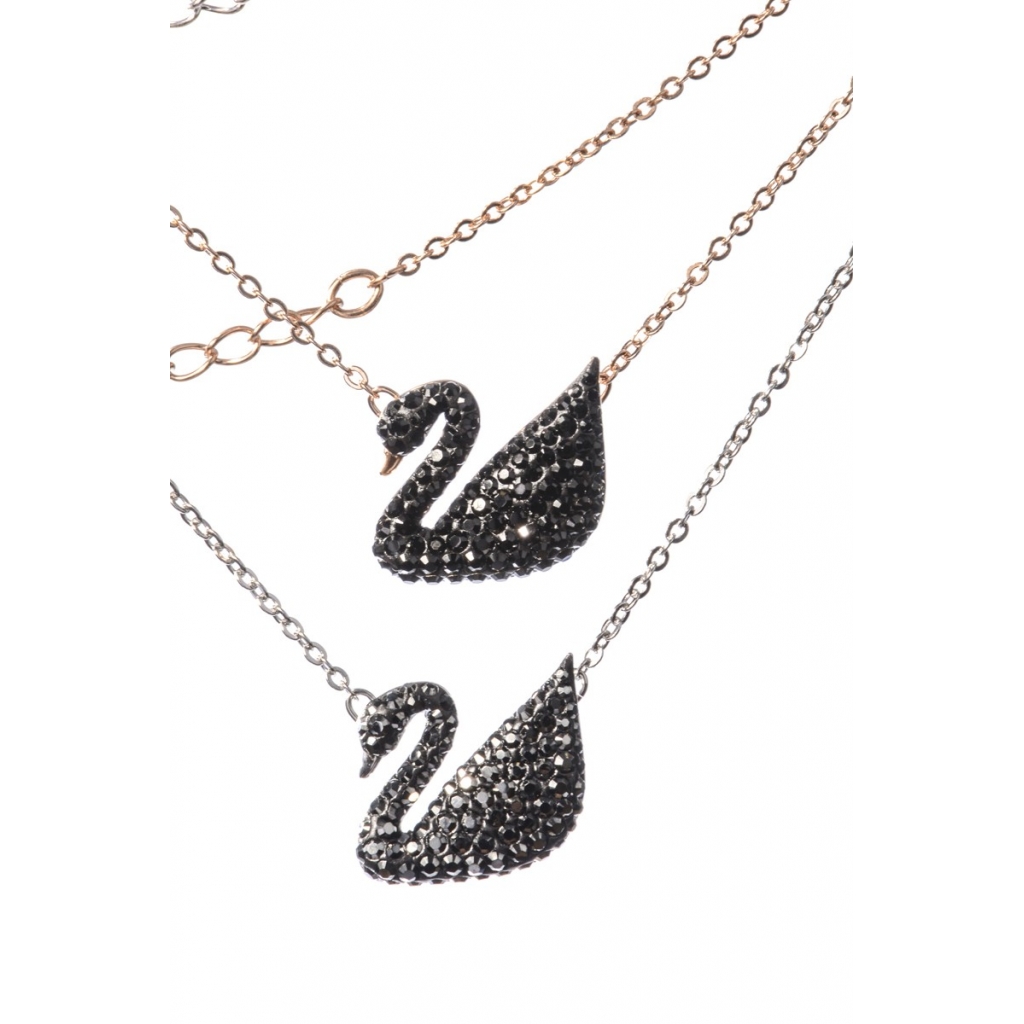 COLLANA ICONIC SWAN NERO