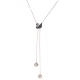 COLLANA ICONIC SWAN DOUBLE Y NERO