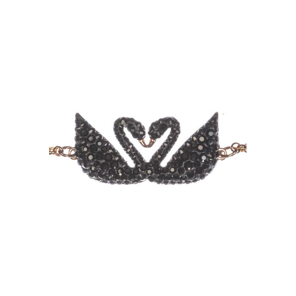 BRACCIALE ICONIC SWAN NERO