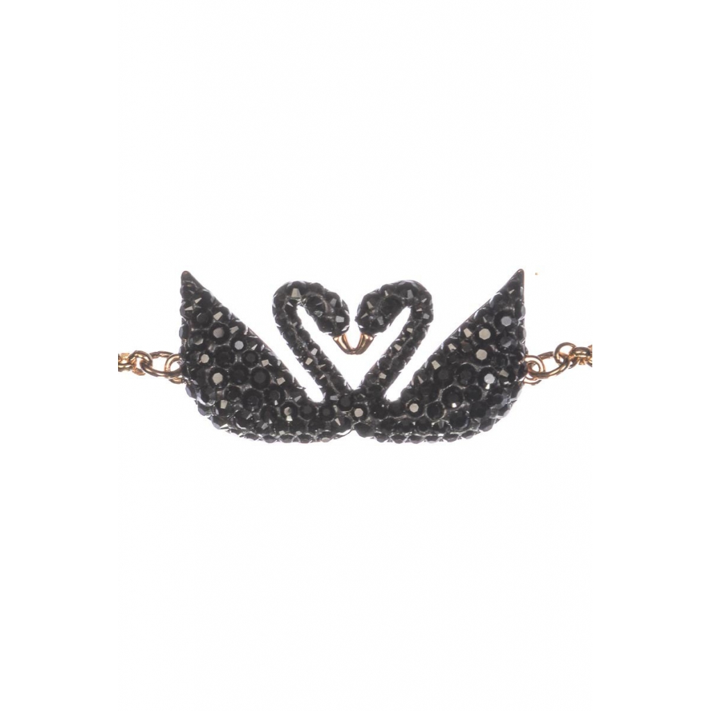 BRACCIALE ICONIC SWAN NERO