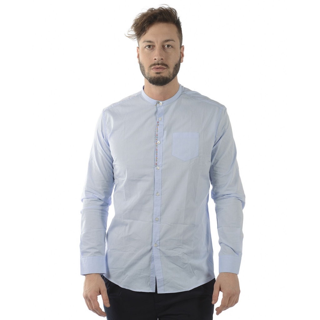 CAMICIA CAMICIA KOREANA GIOIELLO AZZURRO