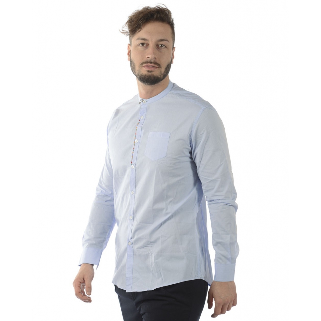 CAMICIA CAMICIA KOREANA GIOIELLO AZZURRO