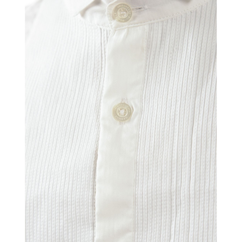 CAMICIA CAMICIA PLISSETTATA KOREANA BIANCO