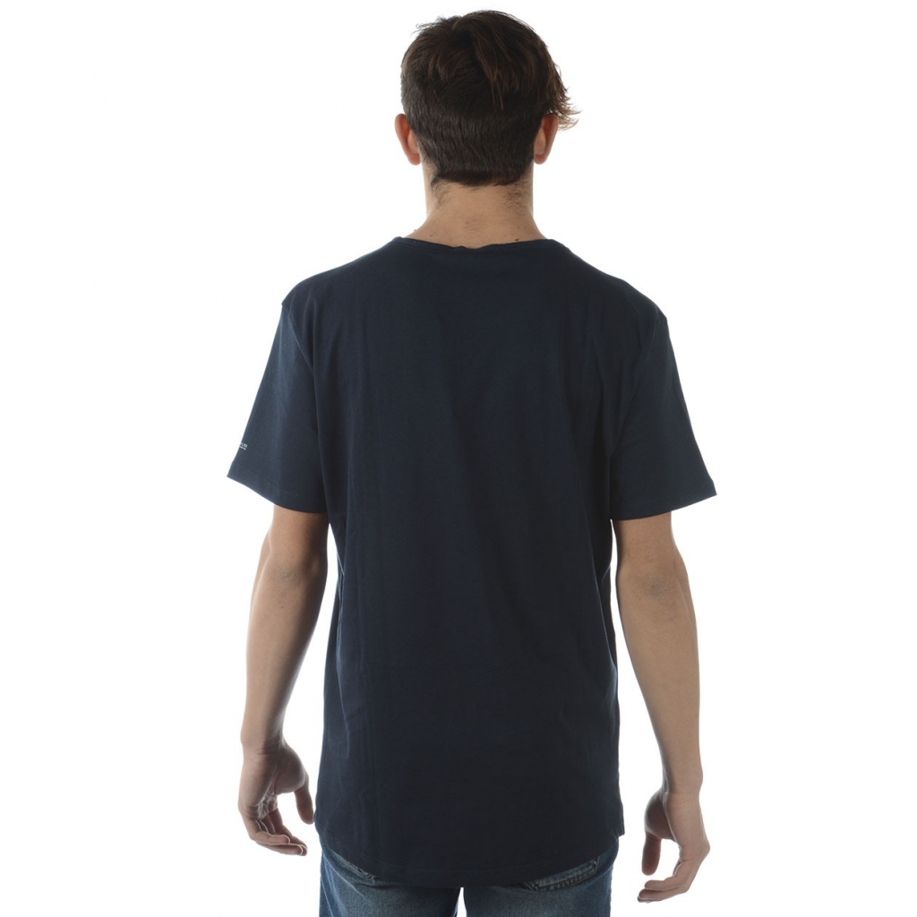 T-SHIRT MAGLIA DA VIAGGIO SENZA DENTIF BLU