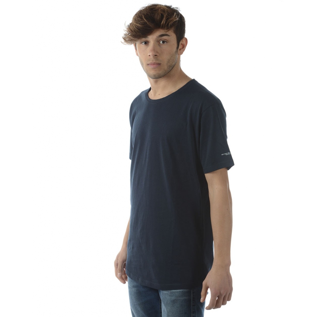 T-SHIRT MAGLIA DA VIAGGIO SENZA DENTIF BLU
