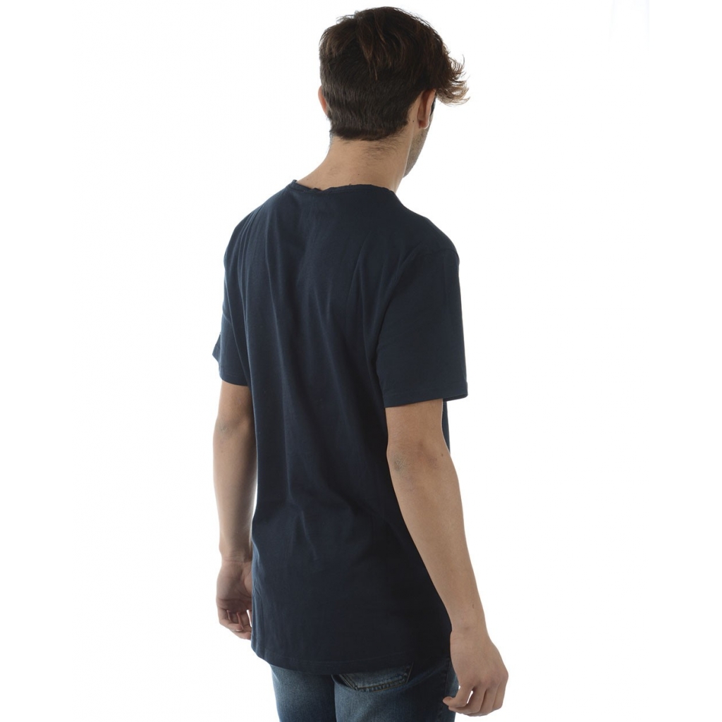 T-SHIRT MAGLIA DA VIAGGIO SENZA DENTIF BLU