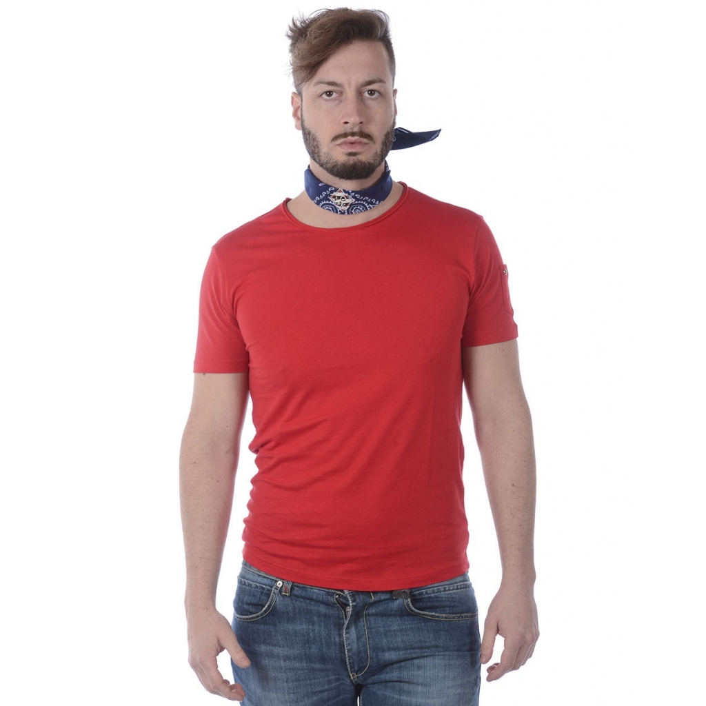 T-SHIRT MAGLIA FORMENTERA TASCA ST ROSSO